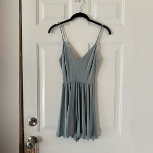 Silence + Noise Pale Blue Romper
